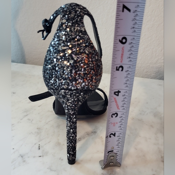 NIB Saint Laurent Glitter Heels SZ 38 - Picture 7 of 7